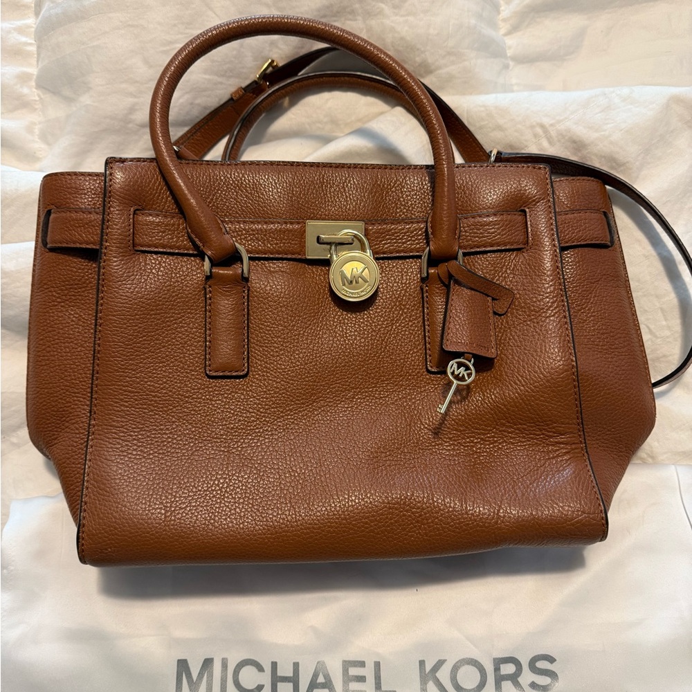 Michael Kors Beautiful Tan Leather Satchel